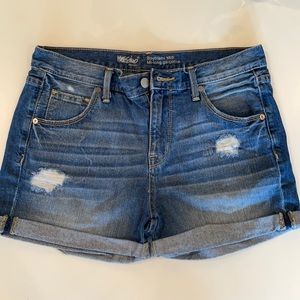 Denim shorts